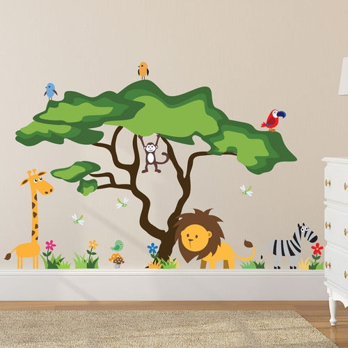 Vinilo Decorativo Pared [1m35cflk] Jungla 0