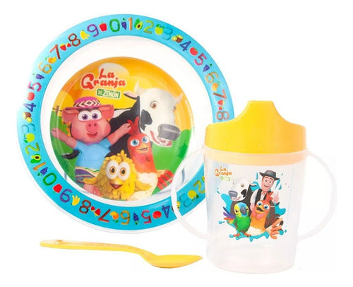 Bel Gioco Set Infantil Bowl Vaso Tomasolito Cuchara Granja De Zenon 1