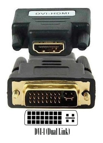DVI-I Male to HDMI 24+5 Adapter + 1.5m Reinforced HDMI Cable 1