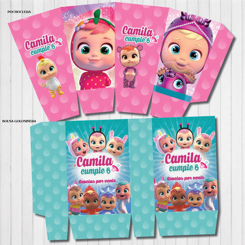 Kit Imprimible Personalizado Bebes Llorones Candy Cumple 3