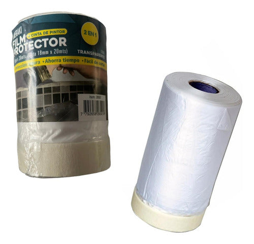 Meraki Masking Tape with Protective Film 55cm X 20 Mts 0