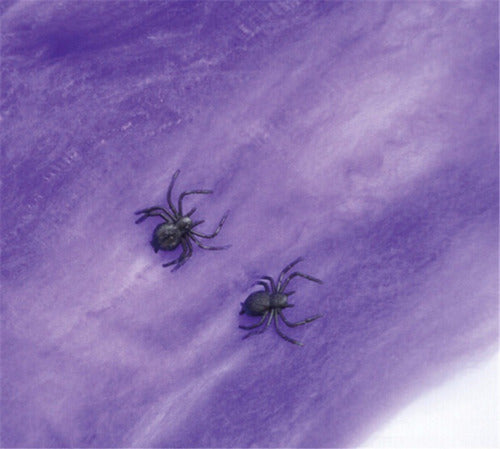 Generic Telaraña Cotillon Violeta Decoracion Halloween Tela De Araña 1