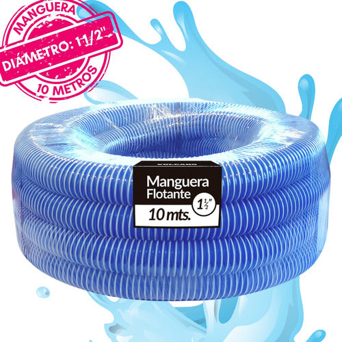 Vulcano Floating Hose 1 1/2" for Pools - 10 Meters 1