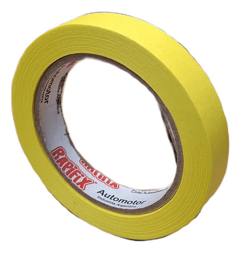 Rapifix Yellow Masking Tape Detailing 18mm Box of 48 Units 0