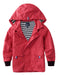 Hiheart Impermeable Para Niños Capucha Forro De Algodón 4/5 Rojo 0