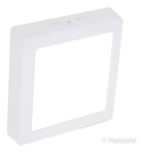 Led Panel Light Artefacto De Luz Led Cuadrado 12W Adosar Exterior Luz Fria 5