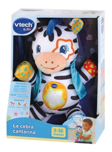 VTech Musical Plush Toy Zebra - Didactic Light Sound 0