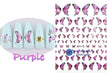 Self-Adhesive Nail Stickers - Butterflies - Nail Art 112