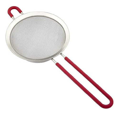 La Aldea Metal Strainer 35 X 15 with Silicone Handle 0