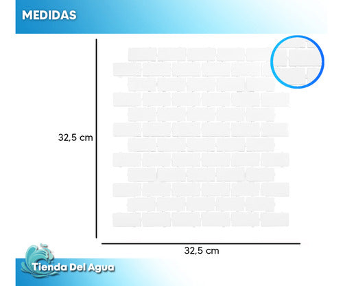 Venetile Plastic Brick Wall Covering for Bathroom and Kitchen X M2 2