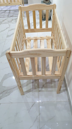 Solid Pine 120x60cm Crib 3