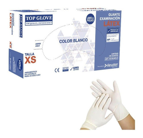 5 Boxes Disposable Latex Gloves x 100 Units 3