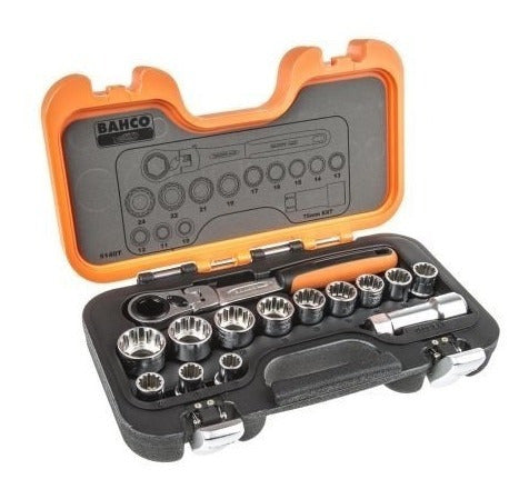 Bahco Ratchet Socket Set 14 Pcs S140T 1