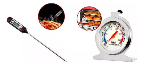 JAI BAZAR Digital Cooking Thermometer + Oven Dial Thermometer 0