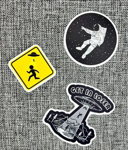 Calcos Stickers Vinilo Termo - Ovnis Espacial 1