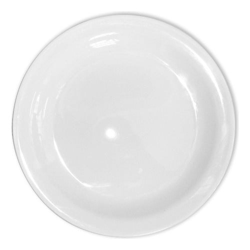 Set of 6 19cm Ceramic Round White Dessert Plates BZ3 2