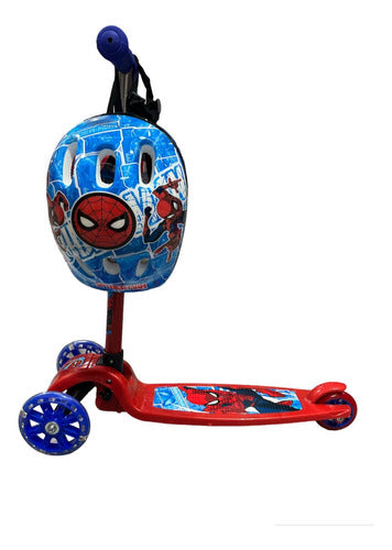 Sport Marvel Characters 3-Wheel Folding Scooter with Lights 2