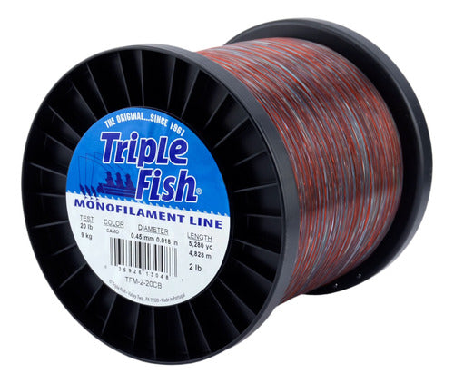 Triple Fish Mono Line 20 lb Test, .018 in Diameter 0