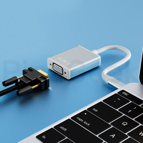 Cable Adaptador Usb-c 3.1 A Vga Macbook Thunderbolt 3 S8 S9 4