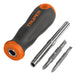 Truper 4 In 1 Screwdriver With 2 Hexagonal Tips 1/4 0