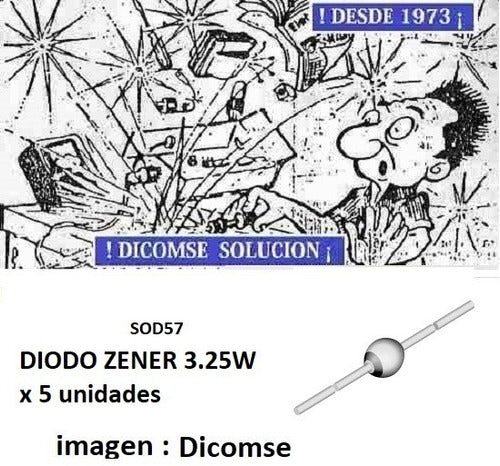 Diodo Zener   14v    5w 5% 1n5351b X 5 Unid 0