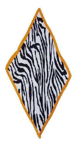 Pleated Animal Print Scarf 70x70 BA1131BIS 0