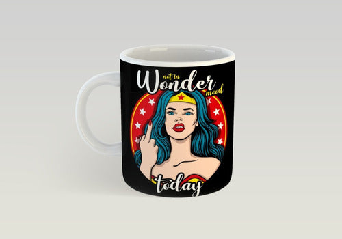 Taza Mujer Maravilla, Wonder Mod, Mujer Humor De Cerámica 0