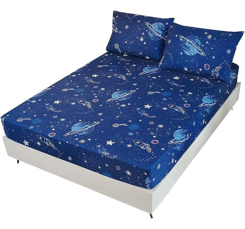 Mag 3 Pcs Juego De Sábanas De Ropa De Cama Sábanas Galaxia E 0