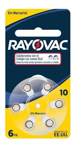 Rayovac Hearing Aid Batteries Size 10 - Pack of 18 Units 1