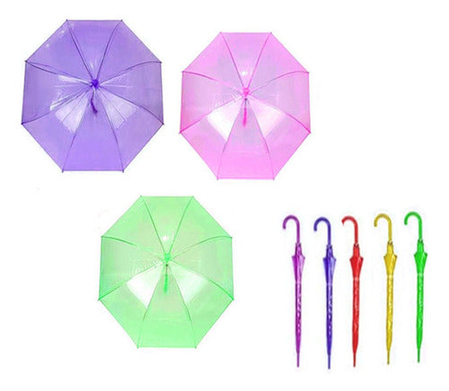 Transparent Long Umbrella Various Colors KAOS 11 0