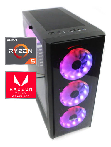 Pc Gamer Ryzen 5 5600 6 Nucleos 240 Ssd Grafica Amd Radeon 7 1