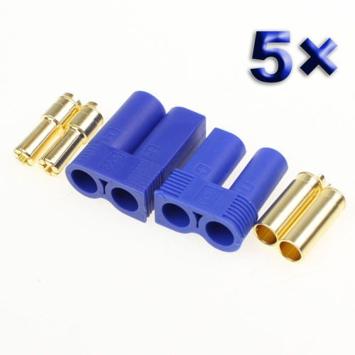 5 Pares Ec5 Dispositivo Conector Enchufe Cabe Coche Rc Avión 3