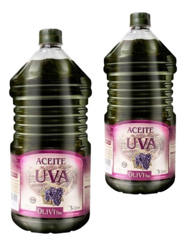 Olivi Hnos Aceite De Uva Bidon 3 Litros Sin Tacc Pack X2 0