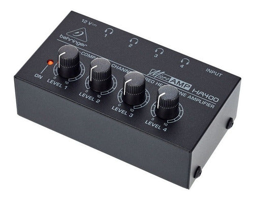 Amplificador De Auriculares Behringer Microamp Ha400 4ch Garantia Oficial 0