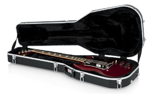 Gator Hard Shell Case for Electric Guitar SG Model with Plush Interior - Musicapilar Instruments 0