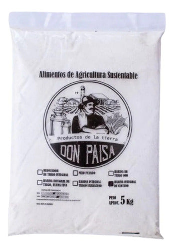 Don Paisa, Harina Agroecológica 000, 5kg 5