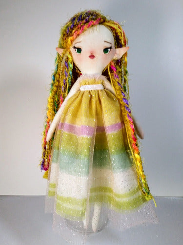 Lady Berries Doll Artisan Fabric 35cm + Accessories by Paola Chez 6