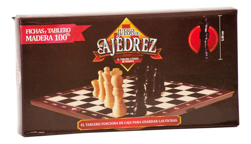Small Wooden Chess Set 26 X 26cm Faydi 250 1