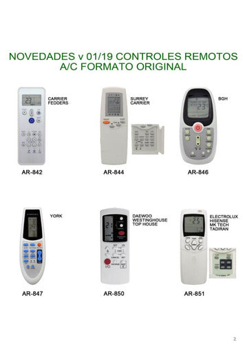 Hitachi Kelvinator AR-840 Air Conditioner Remote Control 6