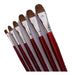 Helguera Set of 6 Art Brushes - Acrylic - Oil - Watercolor - Makeup 0