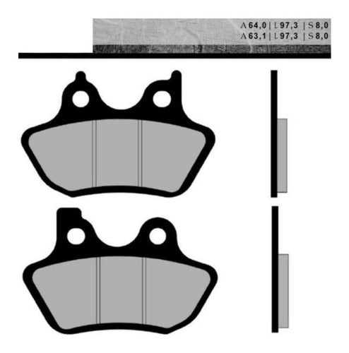 Pastilla Freno Brenta Ft 4165 Harley Davidson Sporter 883 1