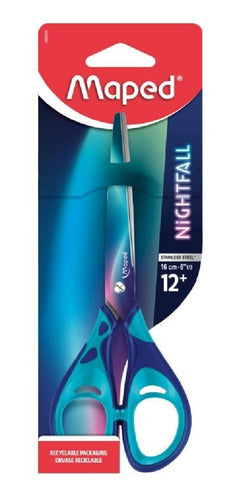 Tijera Escolar Maped Nightfall De 16 Cm X Unidad 0