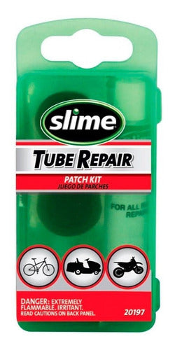 Slime Bicycle Repair Kit with Patches, Sandpaper, and Adhesive 0