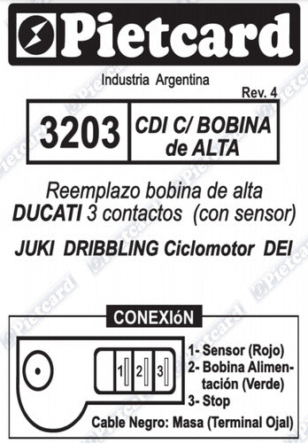 Bobina Enc.elect. Juki Dribling Pietcard 3203 4