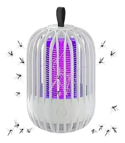 Flash Anti Mosquito Lamp: LED Mosquito Killer + Magnetic Insect Curtain 0