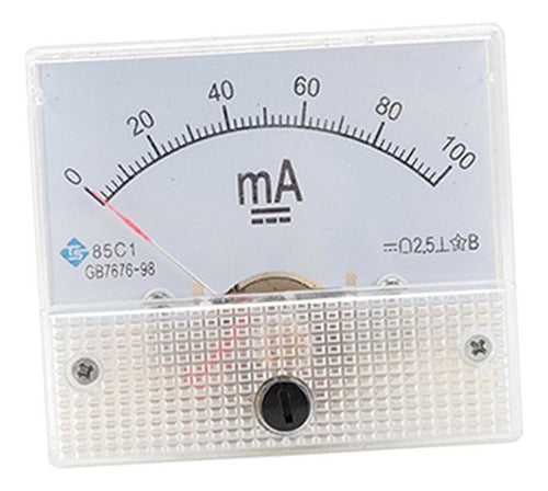 C Medidor De Painel De Corrente Analógica 0-100ma 4