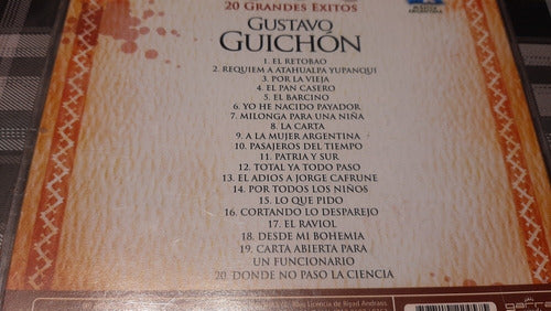 Gustavo Guichon - 20 Grandes Exitos - Cd Nuevo Cerr. Payador 1