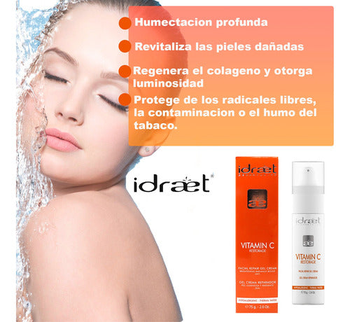 Idraet Crema Vitamina C Facial Hombre Mujer Reafirmante 1