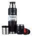 Terrano Stainless Steel 1L Thermos Without Handle + Mate with Lid + Straw 0