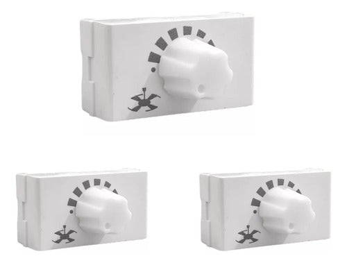 Electronica Argentina White Fan Speed Control Module Jeluz Verona Pack of 3 0